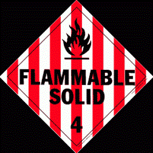 Flammable Warning Label - 10-3/4