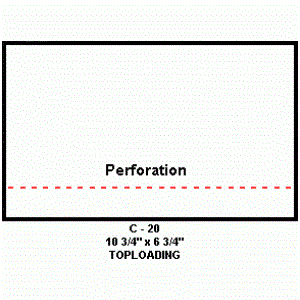 Clear Perforated Packing List Envelope 10-3/4