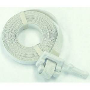 White Poly Strap Cut To Length w/Buckle 1/2in. x 17ft. 300lb Break Strength 500/cs