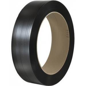 1/2 in. Black Embossed Hand-Grade Polypropylene Strapping - .031 x 7200 ft.