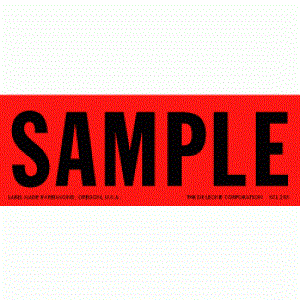 Sample Label - 1-1/2