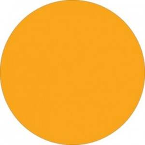 Fluorescent Orange Inventory Circle Labels - 1