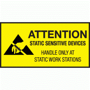 Attention Contents Static Sensitive Devices Label - 1