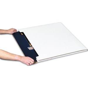 Jumbo White Fold-Over Mailers - 20 x 16 x 1/4