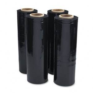 Opaque Stretch Film - Hand Grade - Black 80 Gauge - 15