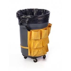 Heavy-Duty Black Trash Liners - 22 x 16 x 58