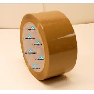 Tan Acrylic Carton Sealing Tape - 2.1 Mil - 2