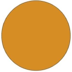 Fluorescent Orange Inventory Circle Label - 3/4