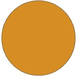 Fluorescent Orange Inventory Circle Label - 3/4