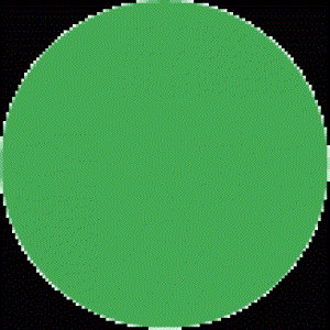 Green Circle Label - 3