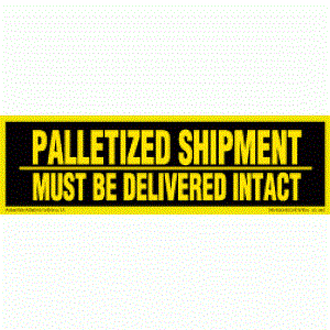 Palletized Shipment Label - 3