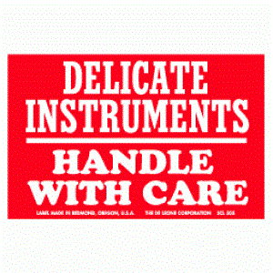 Delicate Instruments-Handle with Care Label - 3