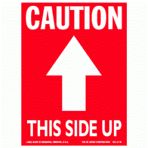 Caution This Side Up Label - 3