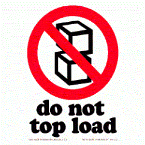 International Do Not Top Load Label - 3