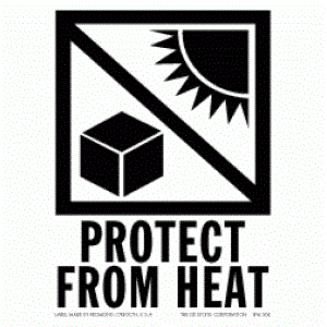 International Protect From Heat Label - 3