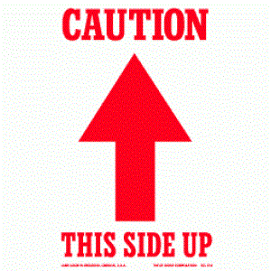 Caution This Side Up Label - 3