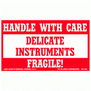 Delicate Instruments-Handle with Care Fragile Label - 3