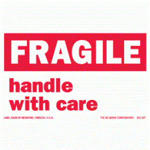 Handle With Care Labels