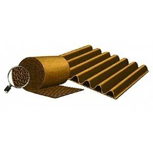 A Flute Kraft Singleface Corrugated Rolls - 55in. x 250 ft.