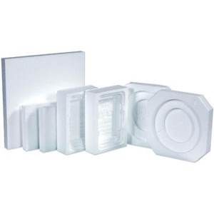 White Expanded 1 Gallon Polystyrene Plastic Jug Foam Insert