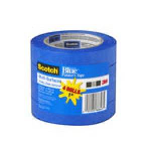 3M 2090 Scotch-Blue Painter's Masking Tape for Multi-Surfaces Blue, 1 in x 60 yd
