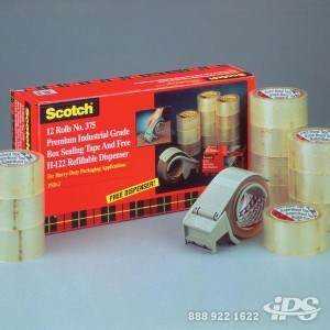 Scotch Box Sealing Tape 375 Clear 48 mm x 50 m High Performance 1 EA 