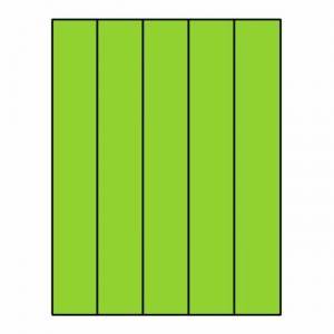 Fluorescent Green Laser Label Sheets - Full Sheet, 4 Back Scores