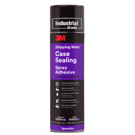 3M™ Shipping-Mate™ Case Sealing Adhesive, Clear, 24 fl oz Can