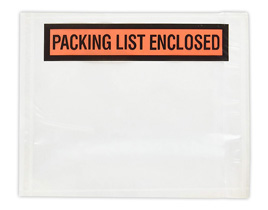 Packing List Envelopes