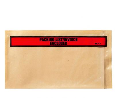 3M PLE-T4 Top Print Packing List Envelope - 5-1/2 in. x 10 in.