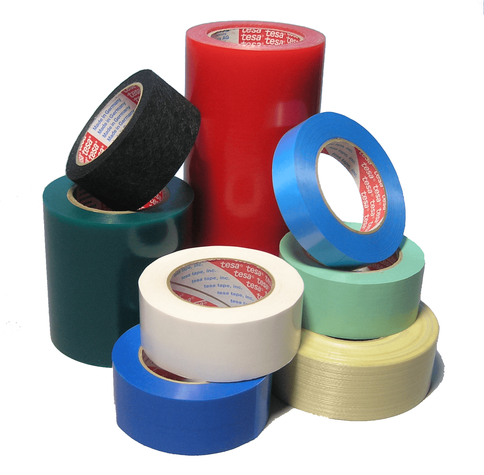 collection of appliance tape grouped on transparent background