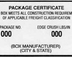 Edge Crush Test Package