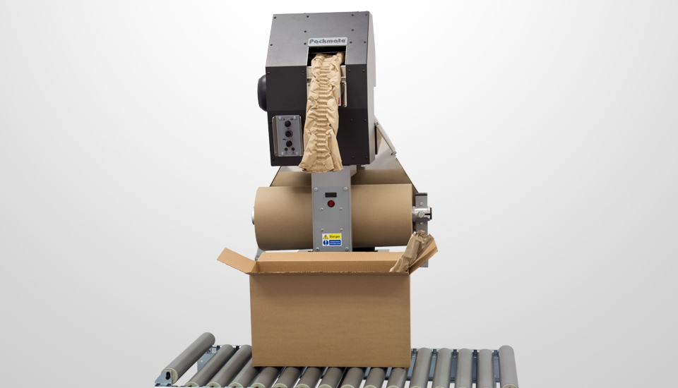 The Packmate Online: Compact, online paper void fill system